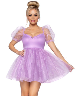 Sweetheart Babydoll Lavender Womens Costume