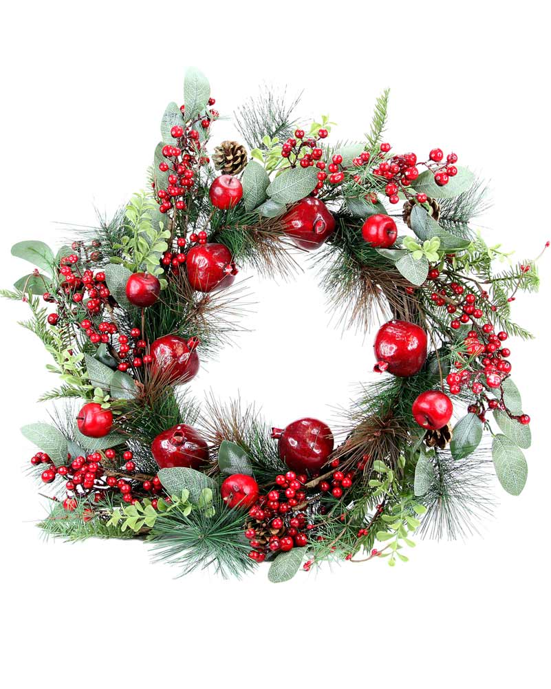 Pomegranate Christmas Wreath 60cm