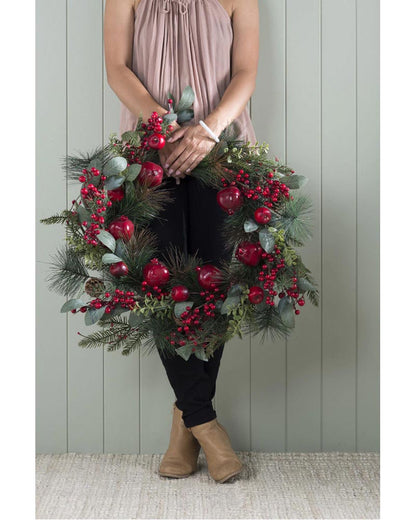 Pomegranate Christmas Wreath 60cm