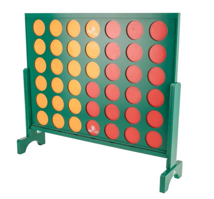 Wooden Indoor Outdoor Giant Connect Four In A Row Game Set 120x109cm Green