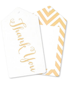 Gold Thank You Tags Pack of 10