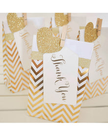 Gold Thank You Tags Pack of 10