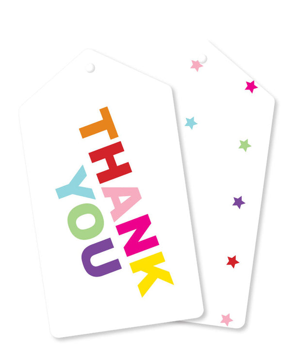 Rainbow Thank You Tags Pack of 10