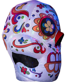 Tall Day of The Dead Calavera Lawn Halloween Inflatable 1.2m