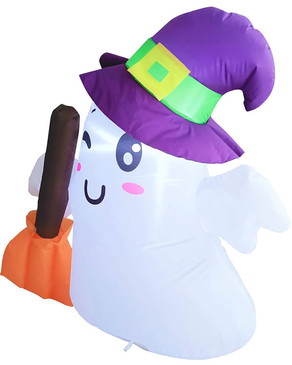 Tall Wizard Ghost Lawn Inflatable 1.1m