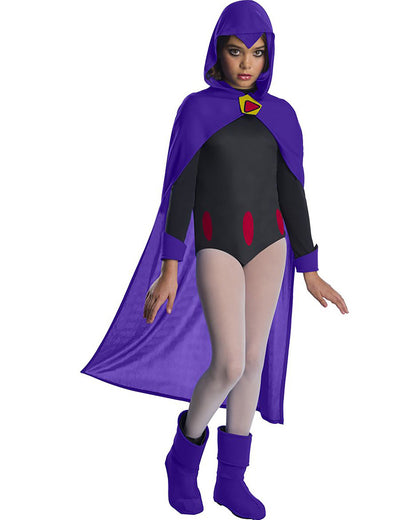 Teen Titans Raven Deluxe Girls Costume
