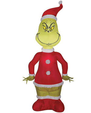 The Grinch Santa Christmas Inflatable (US PLUG)