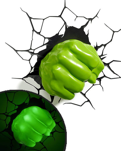 The Hulk Fist 3D Wall Light