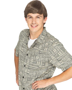 Hunk of Spunk Deluxe Short Ash Brown Wig