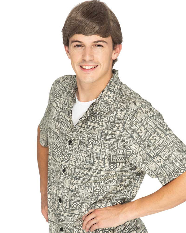 Hunk of Spunk Deluxe Short Ash Brown Wig