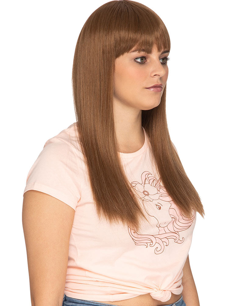 Hornbag Deluxe Long Brown Wig