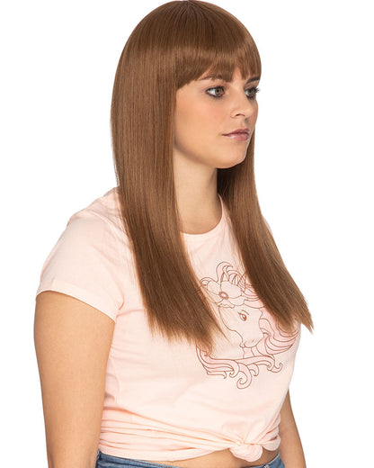 Hornbag Deluxe Long Brown Wig