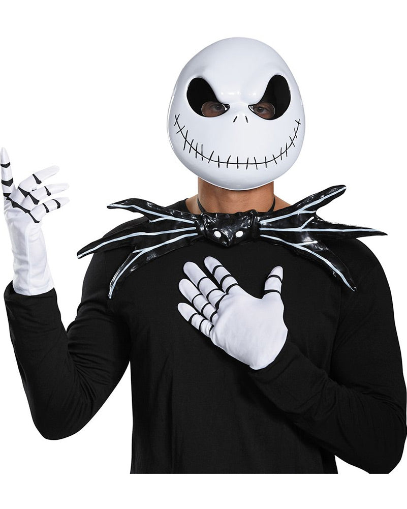 The Nightmare Before Christmas Jack Skellington Mask Bowtie and Gloves