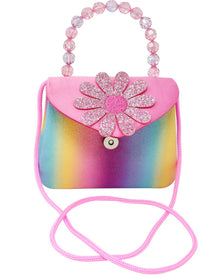 The Pixie Fantasy Glittering Daisy Rainbow Hard Handbag