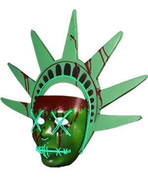 The Purge Lady Liberty Half Mask
