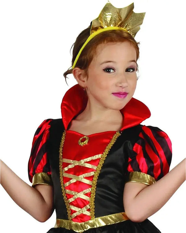 The Queen of Hearts Girls Costume
