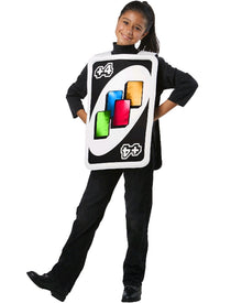 The Uno Draw Four Card Kids Costume