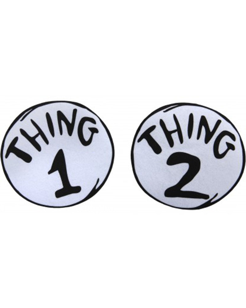Dr Seuss Thing 1 and 2 Large Deluxe Patches Set