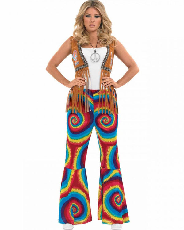 60s Tie Dye Flares Womens Costume