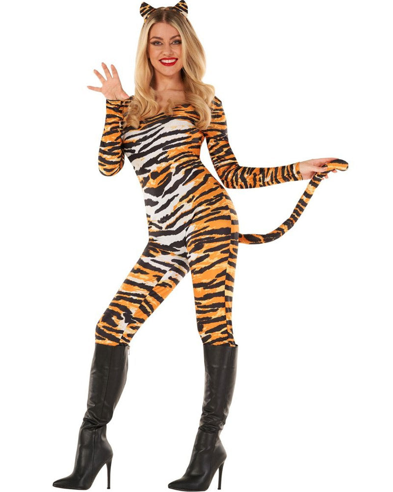 Tiger Bodysuit Womens Costume