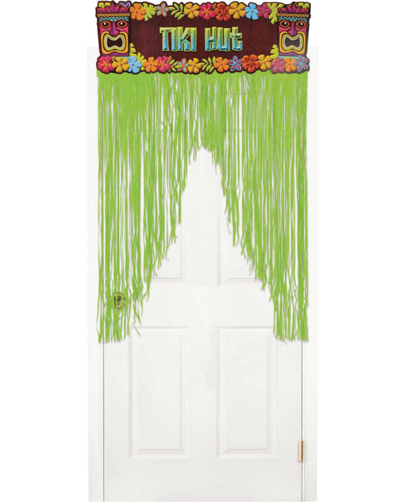 Summer Luau Tiki Hut Door Curtain