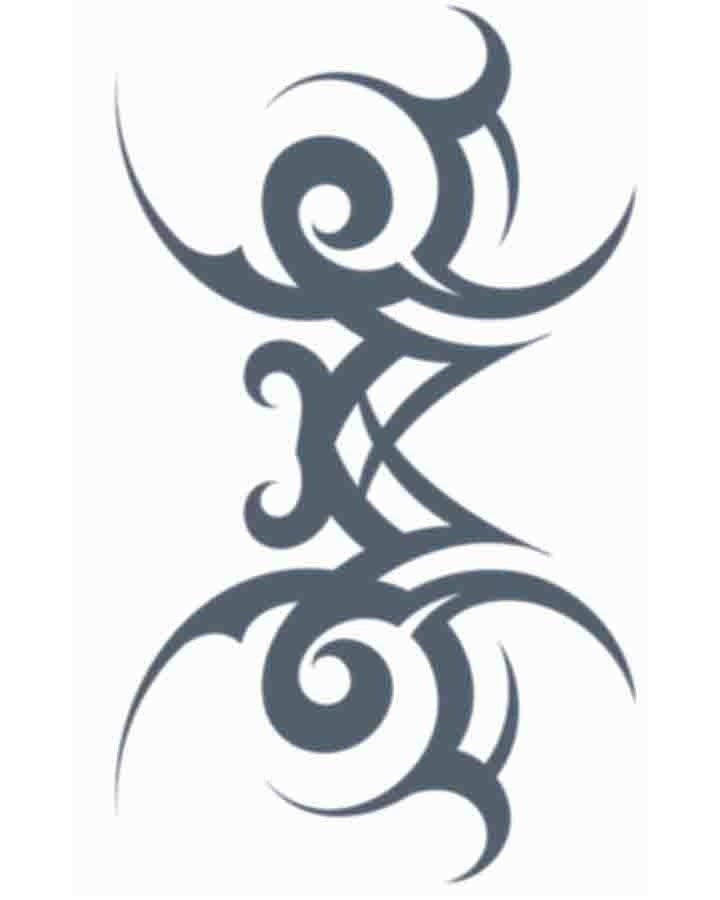 Tribal Stamp Temporary Tattoo