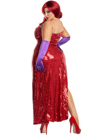 Toon Starlet Womens Plus Size Halloween Costume