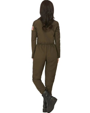 Top Gun Maverick Aviator Jumpsuit Womens Costume