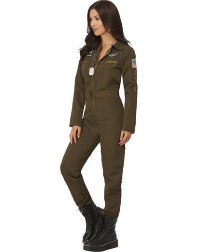 Top Gun Maverick Aviator Jumpsuit Womens Costume