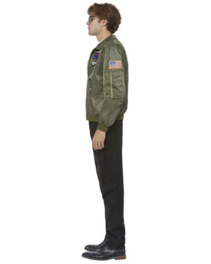Top Gun Green Mens Bomber Jacket