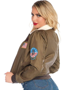 Top Gun Sexy Womens Deluxe Bomber Jacket