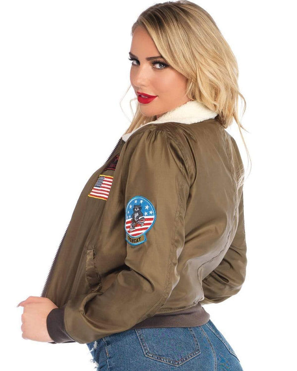 Top Gun Sexy Womens Deluxe Bomber Jacket