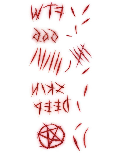 Carving Board FX Temporary Tattoos