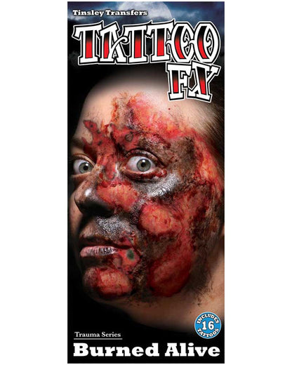 Burned Alive FX Temporary Tattoo