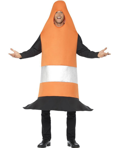 Traffic Cone Mens Costume