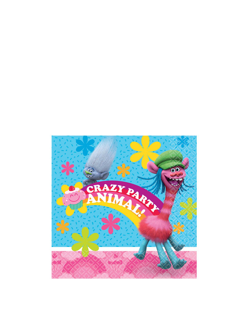 Trolls Beverage Napkins Pack of 16