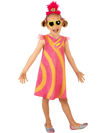 Trolls 2 Poppy Pop Dress Deluxe Girls Costume