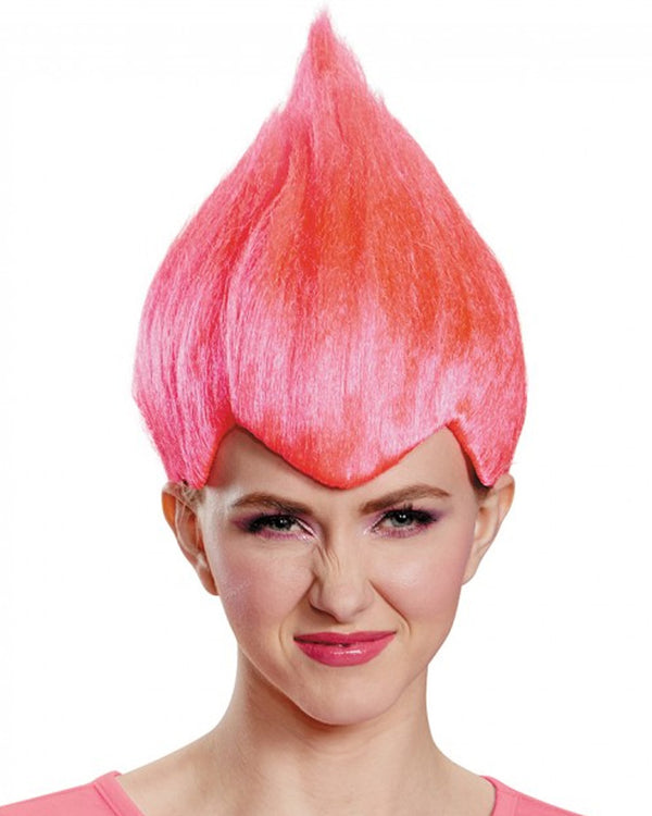 Pink Troll Adult Wig