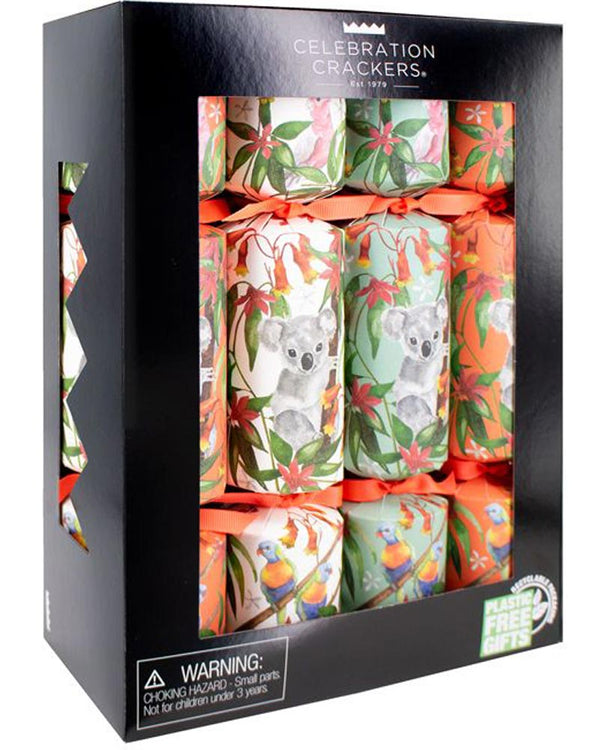 Tropical Koala Deluxe Christmas Crackers Pack of 8