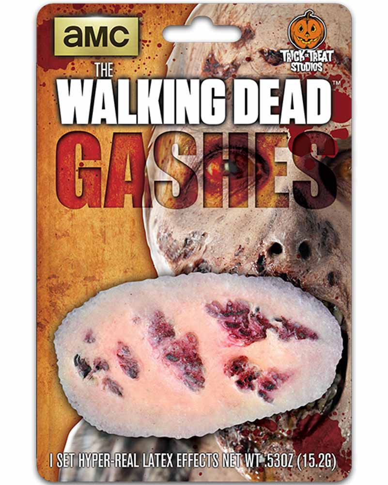 The Walking Dead Gash Wound FX Appliance Transfer Prosthetic Wound