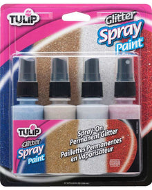 Fabric Paint Spray Glitter Pack of 4