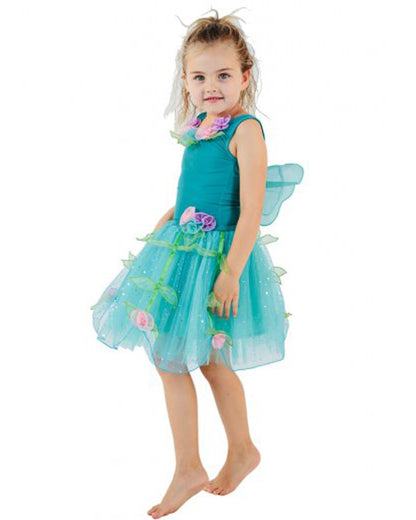 Faraway Fairy Turquoise Dress Girls Costume