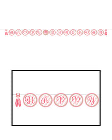 Twinkle Toes Shaped Ribbon Banner 2.4m
