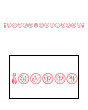 Twinkle Toes Shaped Ribbon Banner 2.4m