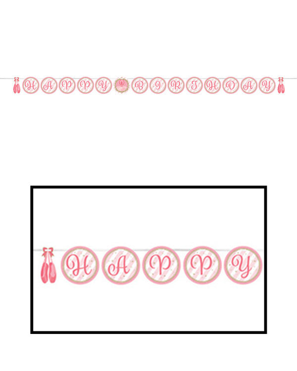 Twinkle Toes Shaped Ribbon Banner 2.4m