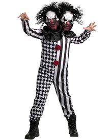 Two Headed Clown Kids Halloween Costume