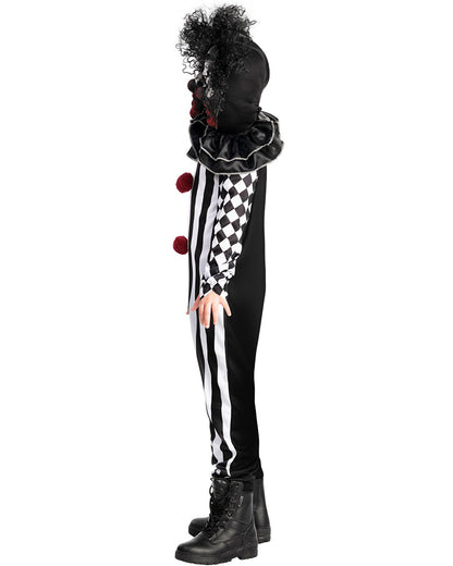 Two Headed Clown Kids Costume