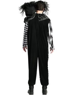 Two Headed Clown Mens Costume