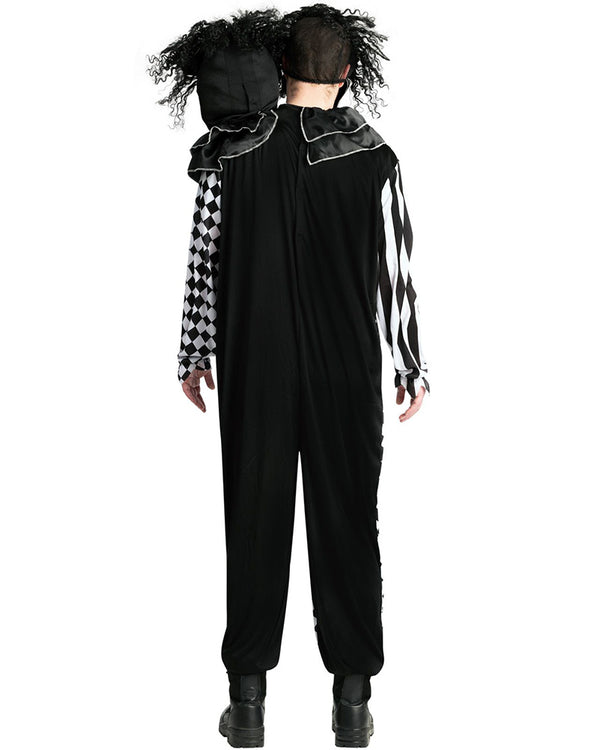 Two Headed Clown Mens Costume