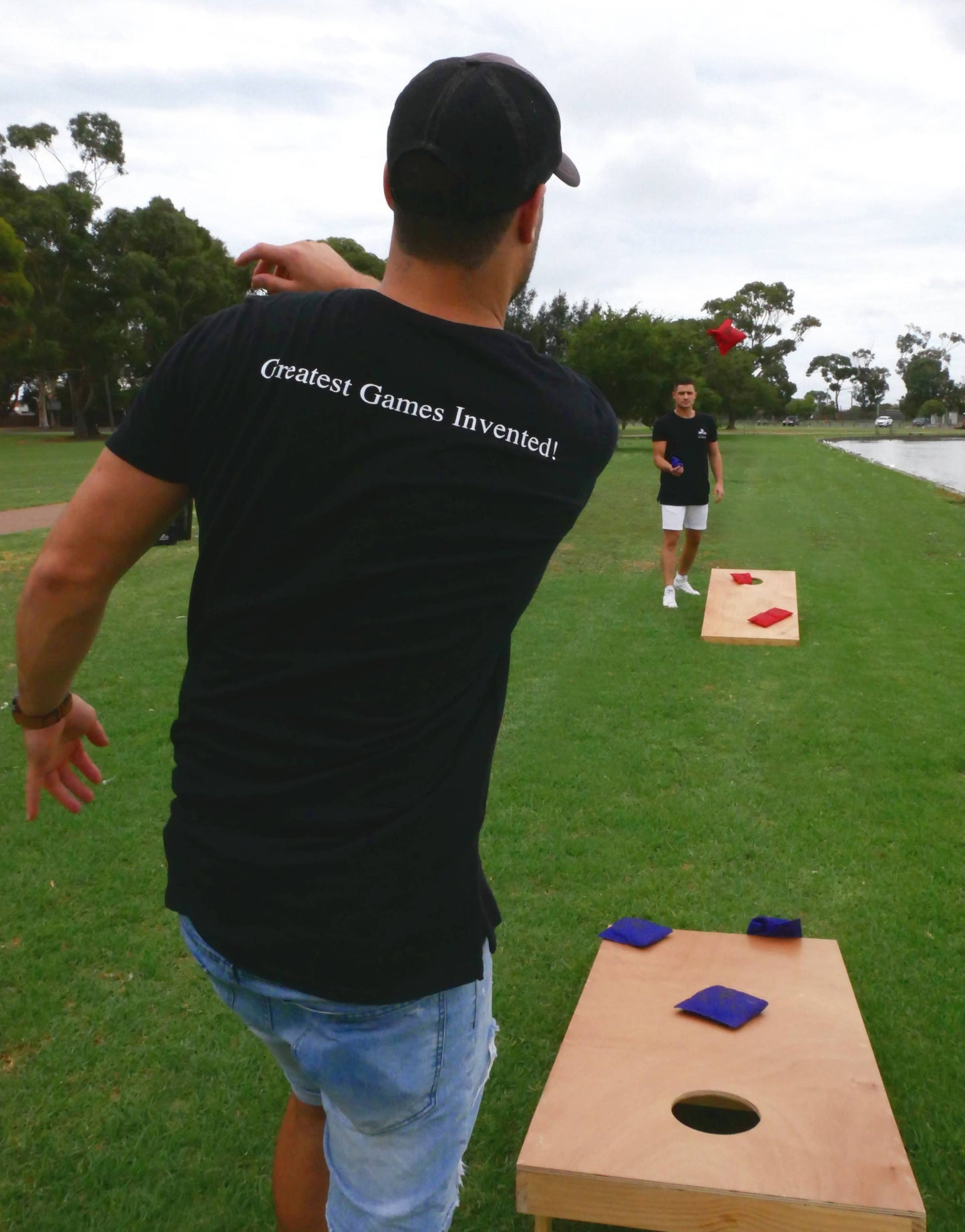 Competition Cornhole Boards and Bean Bag Toss Game Set 120x60cm